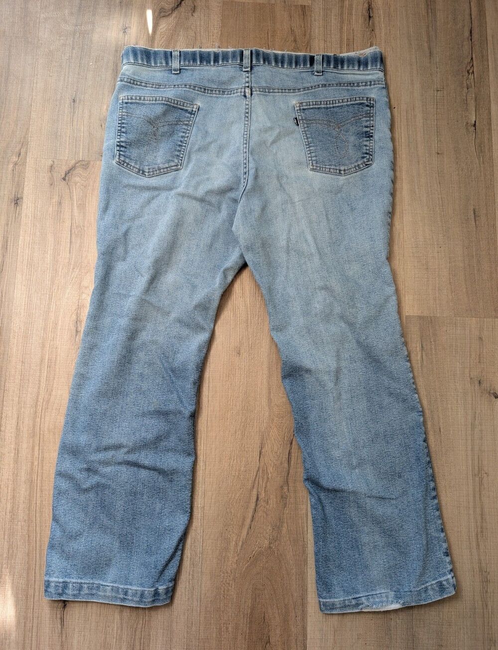 Vintage 1983 Levis Skosh More Room Jeans 42x28 Thrashed Distressed Made in US - Picture 3 of 12